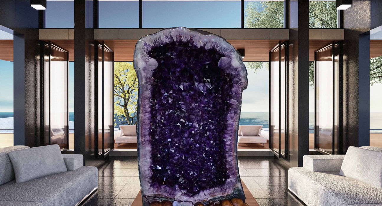 6 ft. Amethyst Cathedral from Uruguay - 1,500 lbs.