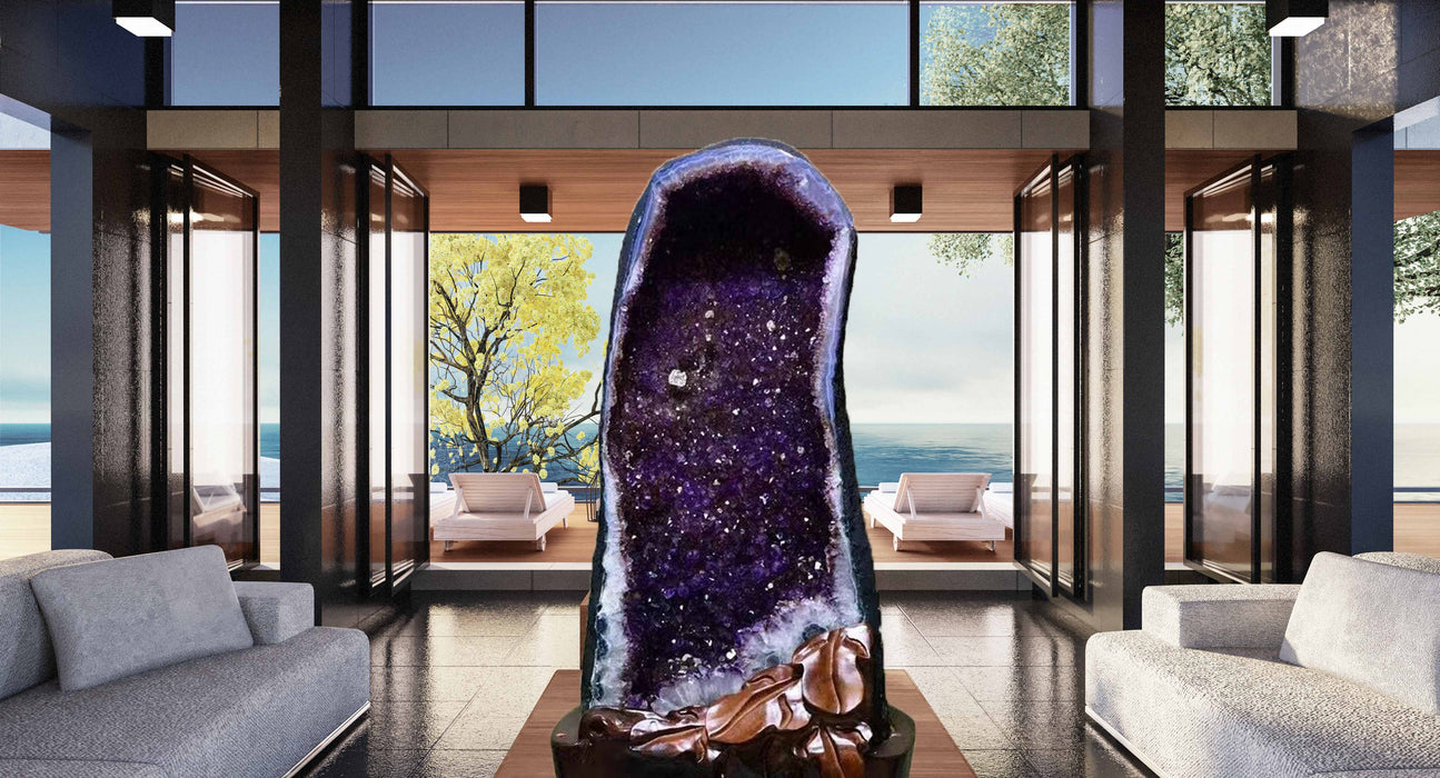 Large Amethyst Cathedral from Uruguay - 226 lbs.